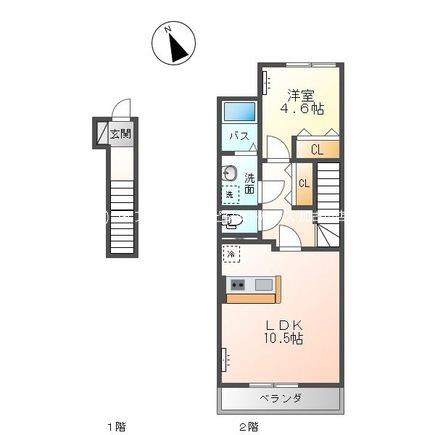 間取り シャイン ハートⅡ 間取り図