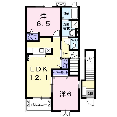 グランディールⅠ-A  間取り図