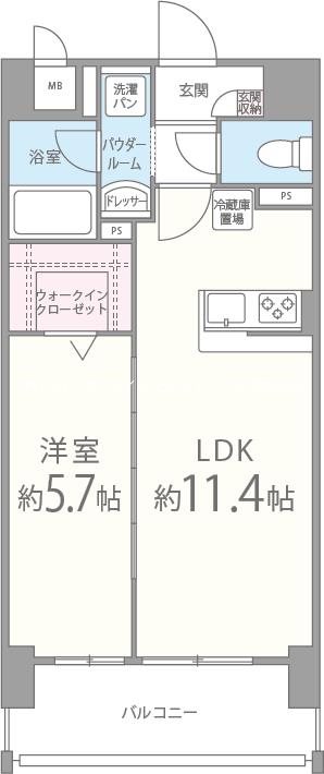 シェーネル・ブラウエン加古川 間取り図
