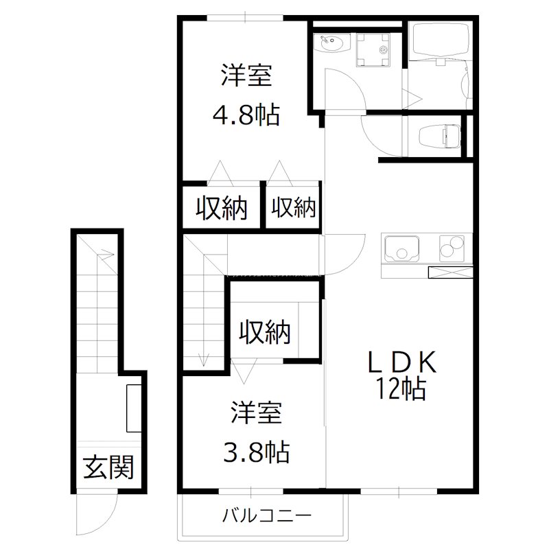 FLEUR de LIEN Ⅰ 間取り図