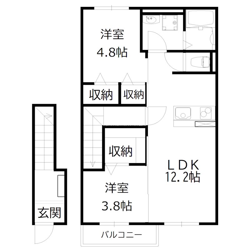 ETERNO FLEUR Ⅰ  間取り図
