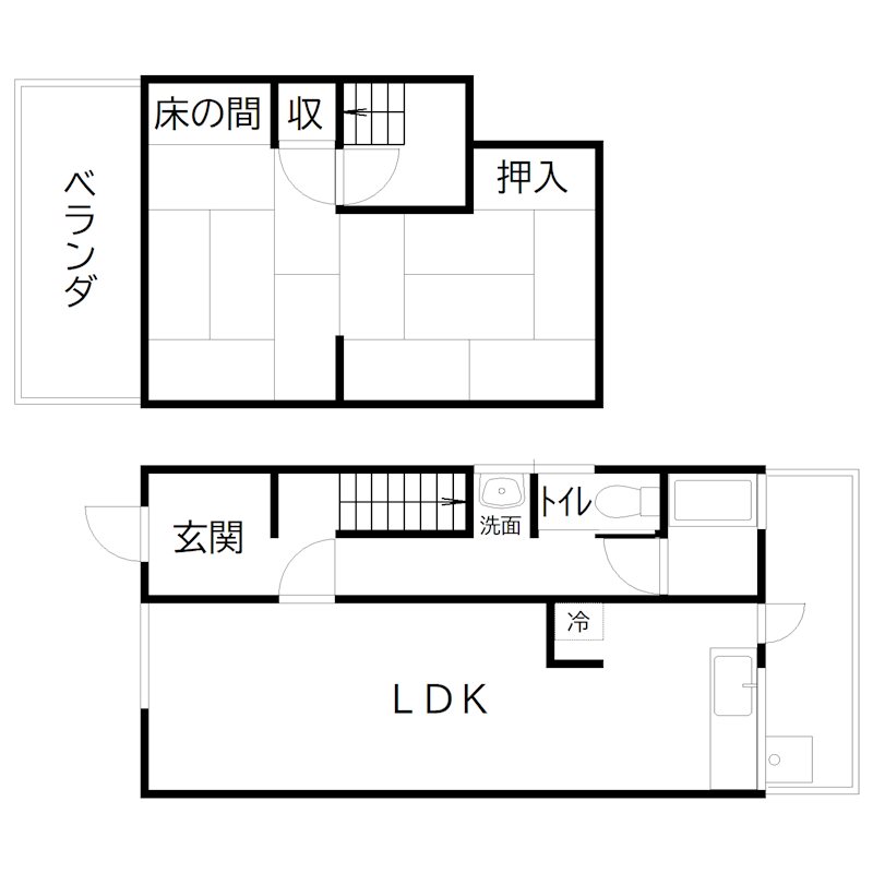 別府町別府　戸建 間取り図