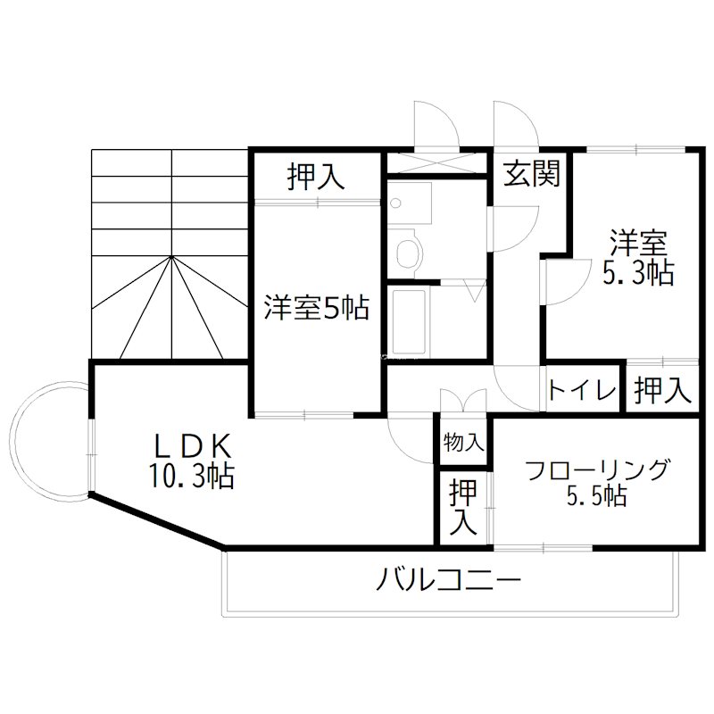 サングレース荒井 間取り図