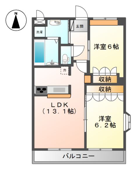 ブラウンシャトー 間取り図