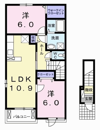 カルム川面 間取り図