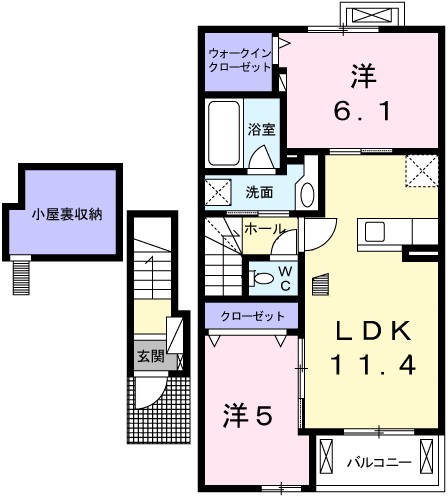 プロムナード弐番館 間取り図