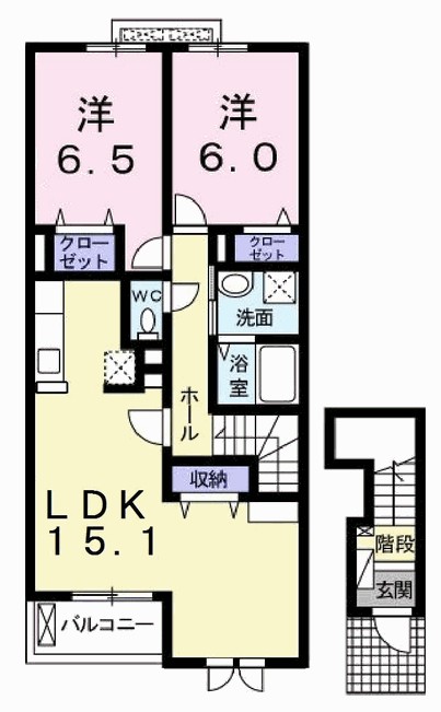 リジエール・ドゥ 間取り図