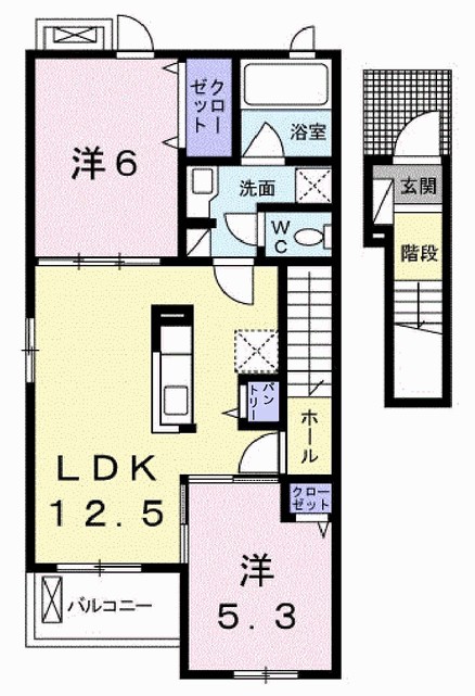 エヴィメリアⅠ 間取り図