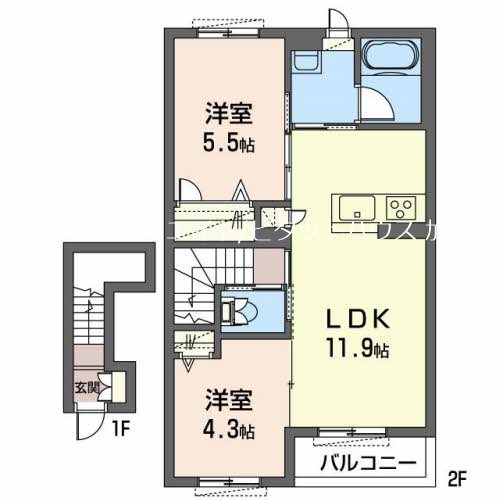 カーサグラス　オエステ 間取り図