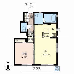 シャーメゾン高田井 間取り図