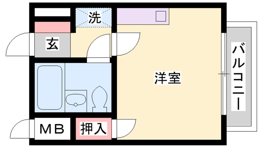 マンション　クレール  間取り図