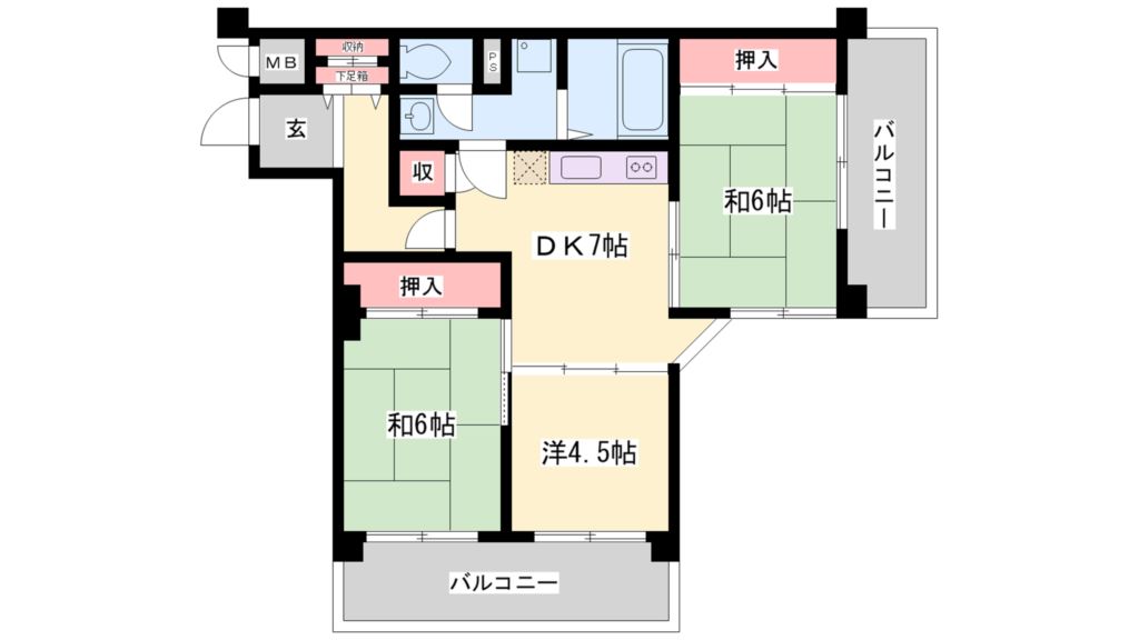 グローバル加古川 間取り図