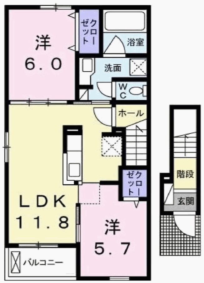間取り パティオ・プリマベラ 間取り図