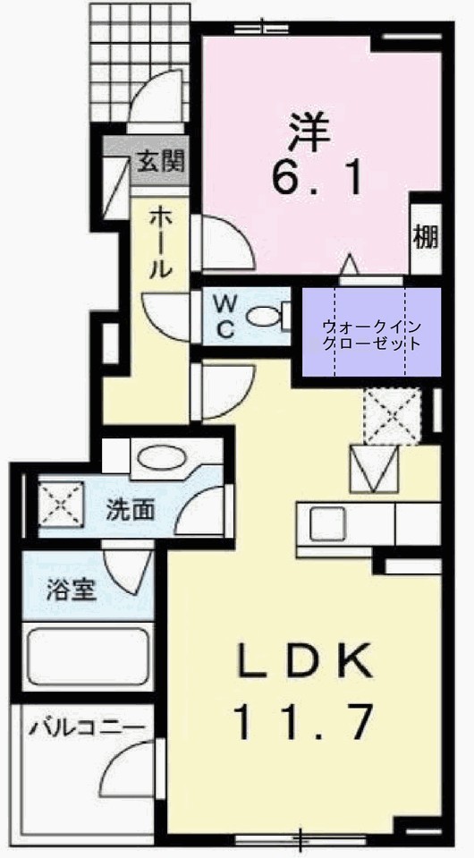 間取り ノール・テリトワールⅠ 間取り図