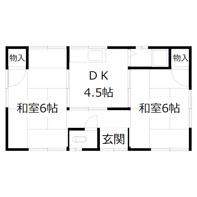 今福・平屋 間取り図