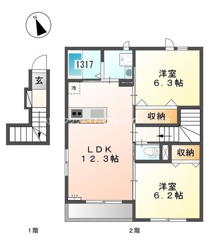 アフェット 間取り図