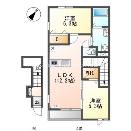 パインフォレスト浜の宮Ⅱ 間取り図