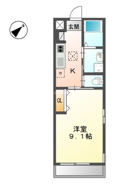 グランディールココ 間取り図