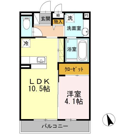 ＳＩＧＮＡＴＵＲＥ　０３綱島（ダイワリビング） 間取り