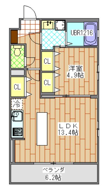 スカイコンフォートイチカワ 間取り