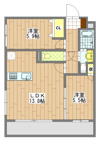 サンモール秀栄 間取り