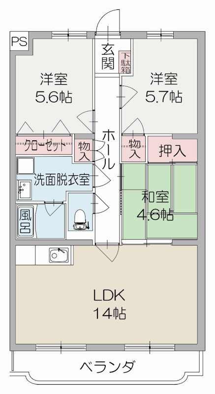 ヴィラハピネス 間取り