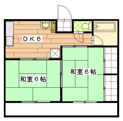 ハイツさかえⅡ 間取り