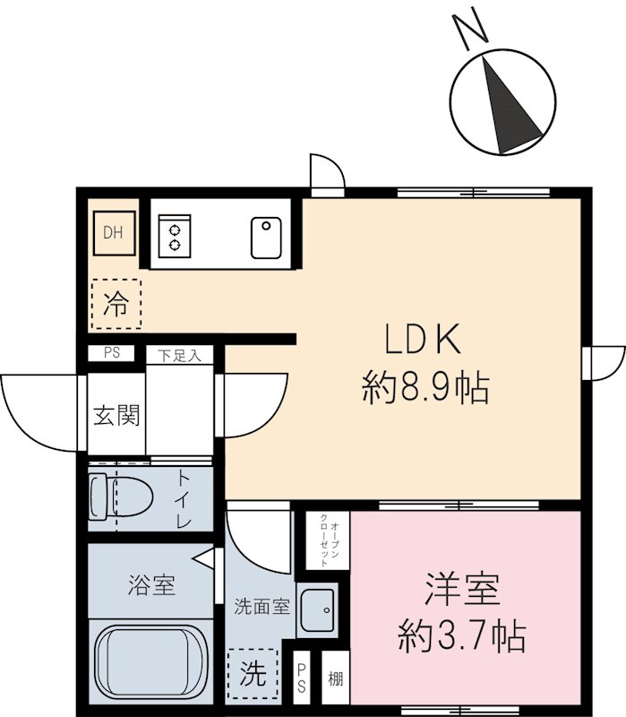 CASA PIAZZA Tachikawa 間取り