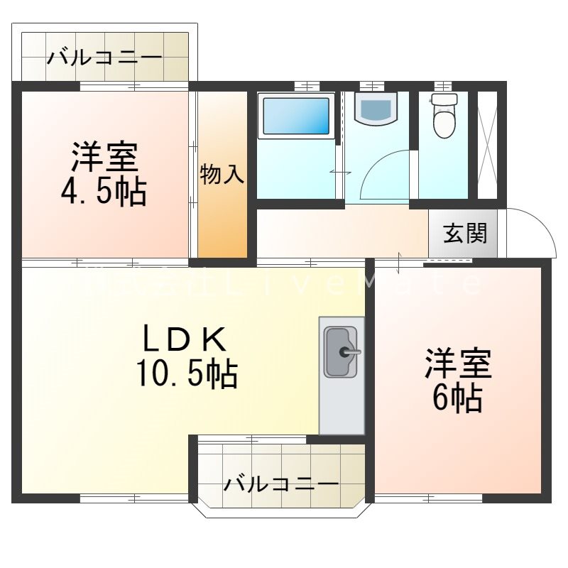 福田ハイツ 間取り