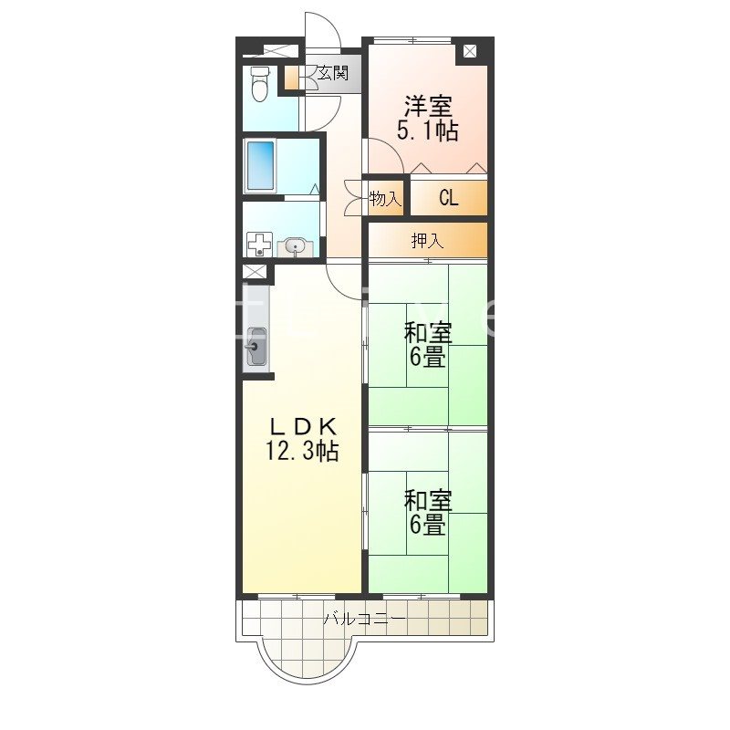 太陽ハイツ 間取り