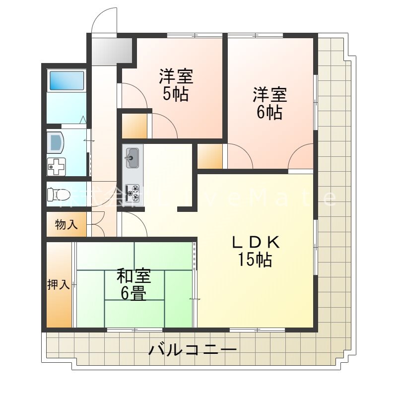 ヴァーチュアスあさぎり  間取り