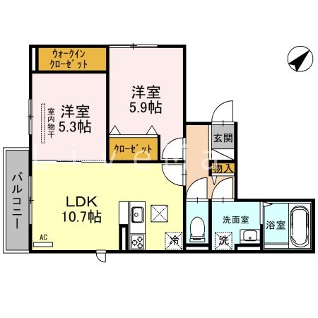 コーシェリ・アイ 間取り
