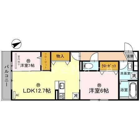 クレール林崎  間取り