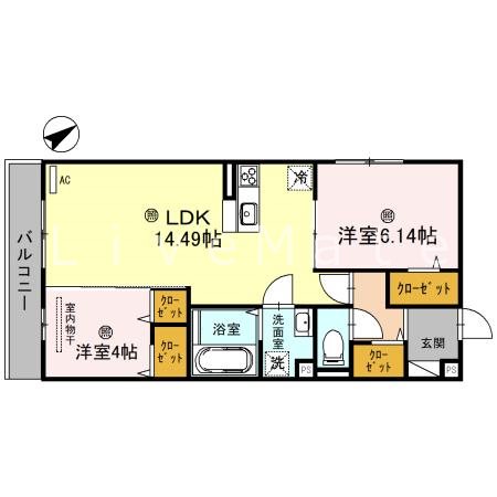 クレール林崎  間取り