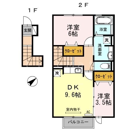 クレールわかば 間取り