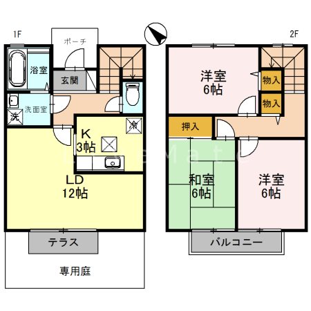 エステリーオD棟 間取り