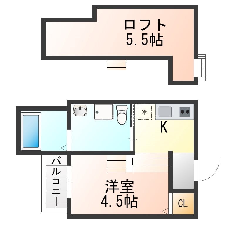 クレアージュ山手  間取り