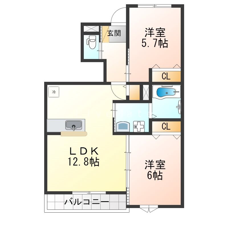 Casa　Gluck 間取り