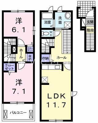 舞子坂ヒルズⅡ 間取り