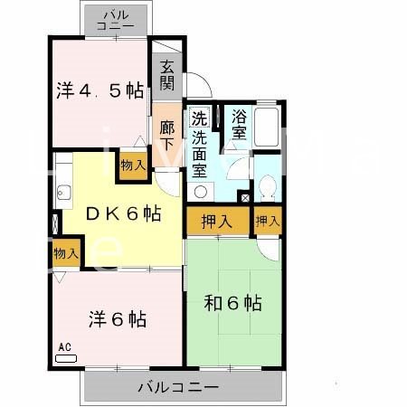グランディール福田 間取り