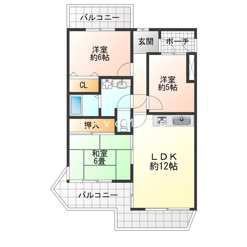ガーデンハイツ桃山台弐番館 間取り