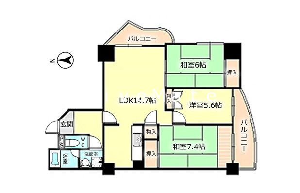 シティハイツ舞子 間取り