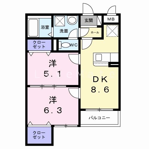 ヴェルナール赤羽  間取り