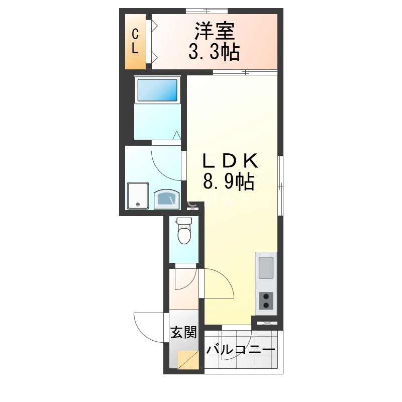 リブレメゾン西明石南町Ⅰ 間取り