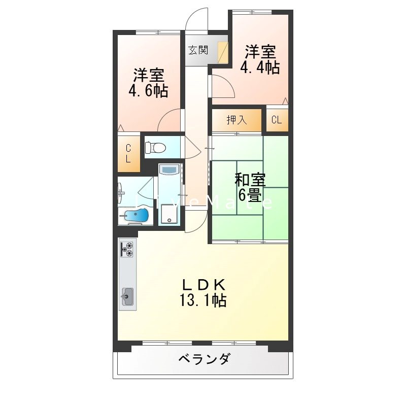 アプリーレ垂水  間取り