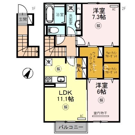 サワーフローラC棟 間取り