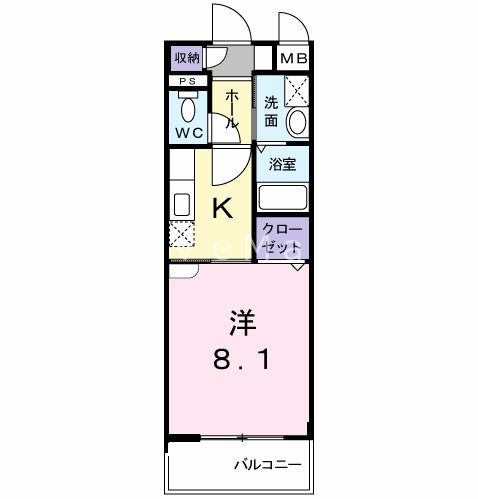 フリーデK.Ⅰ・1 間取り