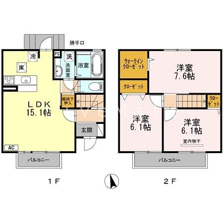 ステラハウスB棟 間取り