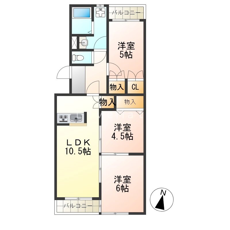 コーポ大津和 間取り