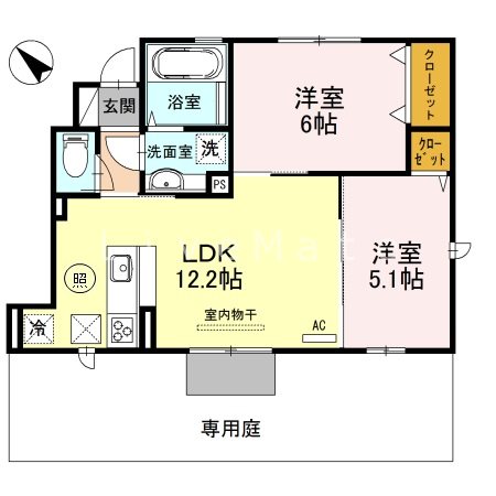 リバーハイム谷八木Ⅱ 間取り